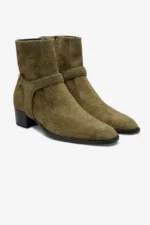 Steve Olive Green Suede [Man] - Image 2